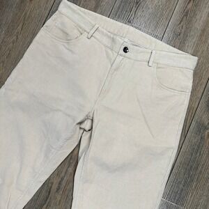 Spier & Mackay Handmade Corduroy Pants Mens Size 34x34 Slim Fit Beige Casual